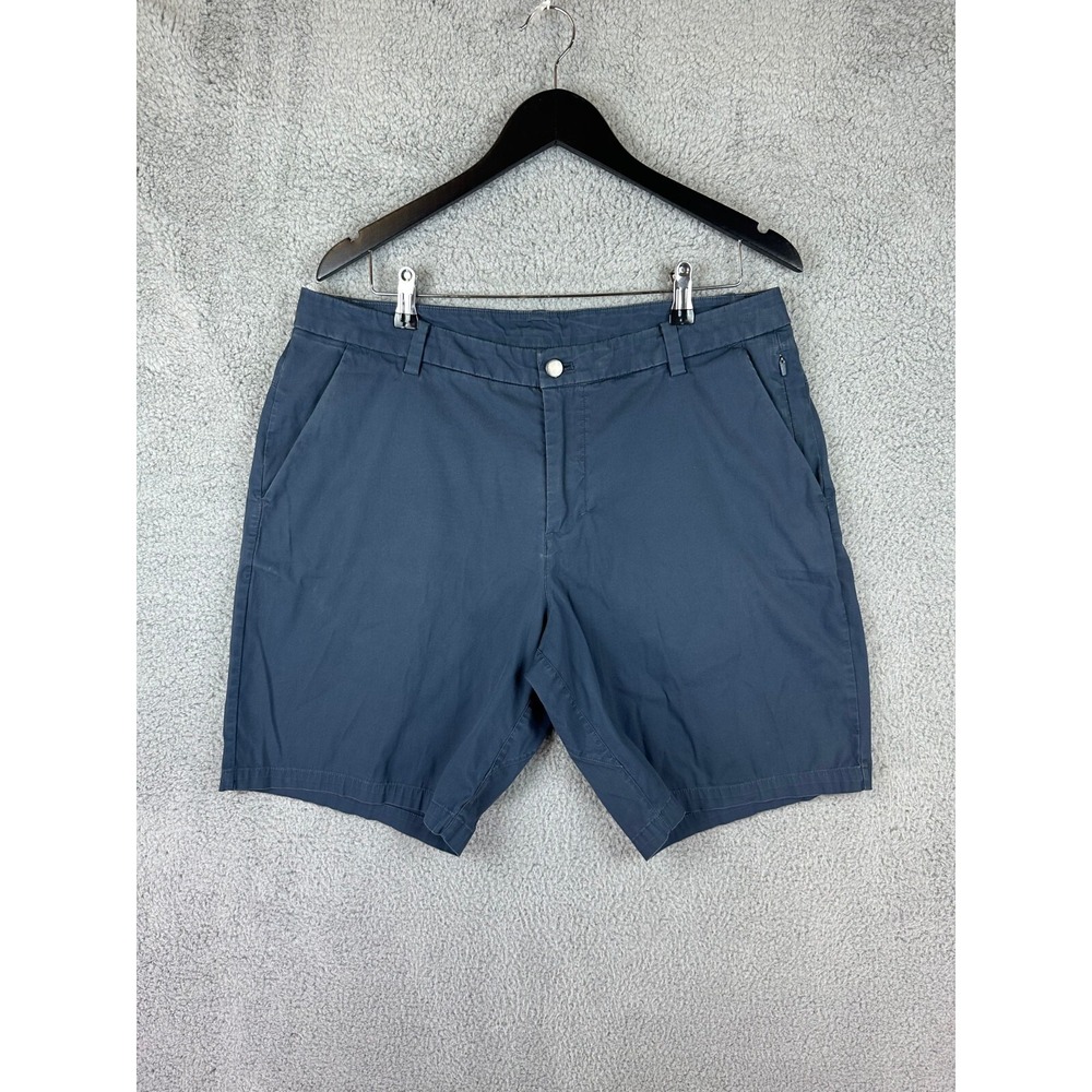 Lululemon Commission Shorts Mens 34 Navy Blue 10" Classic Fit Preppy Golf City